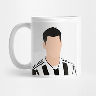 Álvaro Morata Minimalistic Face Art Mug